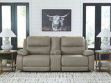 Furniture City Houma - Ashley Furniture - Narwhal Place 3-Piece Power Reclining Sectional - 3-Piece Power Reclining Sectional / Pebble - PC99201S3