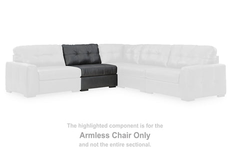 Furniture City Houma - Ashley Furniture - Brindley Pier Armless Chair - Armless Chair / Fog - 9950346