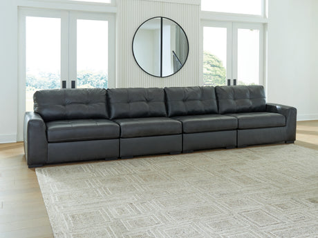 Furniture City Houma - Ashley Furniture - Brindley Pier 4-Piece Sectional - RAF 4-Piece Sectional / Fog - 99503S4