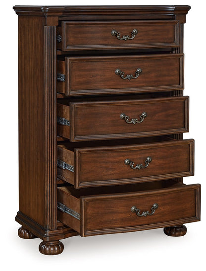 Lavinton - Five Drawer Chest - Brown