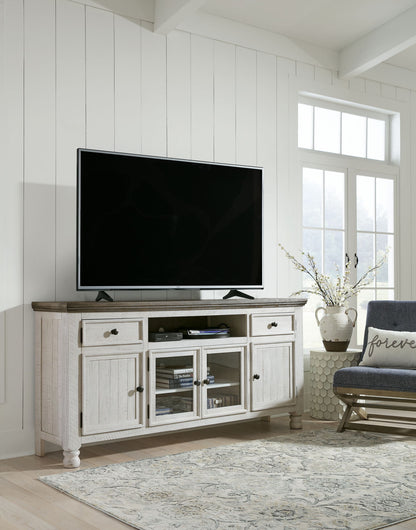 Havalance - Extra Large TV Stand - 4 Doors - Brown / Beige