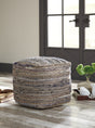 Furniture City Houma - Ashley Furniture - Absalom Pouf - Pouf / Denim - A1000550