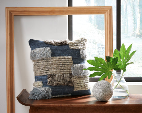 Furniture City Houma - Ashley Furniture - Gibbend Pillow (Set of 4) - Pillow (4/CS) / Blue/Gray/White - A1000926