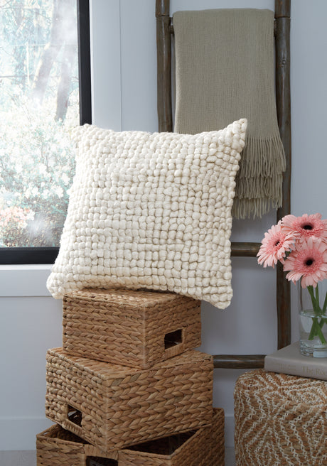 Furniture City Houma - Ashley Furniture - Aavie Pillow - Pillow / Ivory - A1000956P