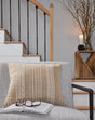 Furniture City Houma - Ashley Furniture - Benbert Pillow - Pillow / Tan/White - A1000958P
