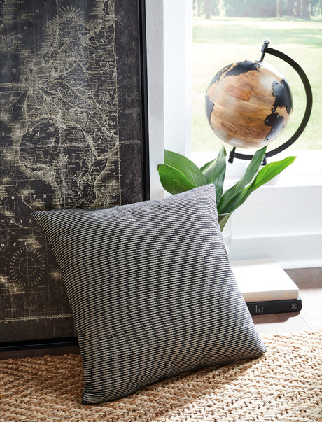 Furniture City Houma - Ashley Furniture - Edelmont Pillow - Pillow / Black/Linen - A1000962P