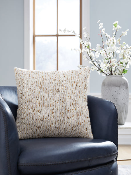 Furniture City Houma - Ashley Furniture - Abler Pillow - Pillow / Ivory/Gray/Gold - A1001068P