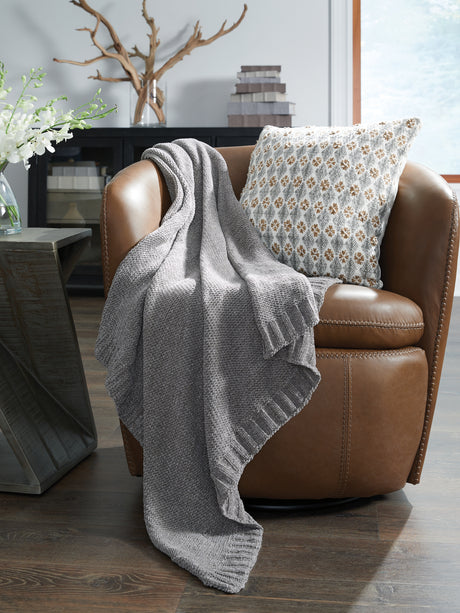 Furniture City Houma - Ashley Furniture - Anawood Throw (Set of 3) - Throw (3/CS) / Gray - A1001097