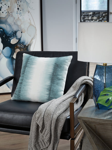 Furniture City Houma - Ashley Furniture - Elonwich Pillow (Set of 4) - Pillow (4/CS) / Teal/White - A1001106