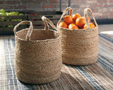 Furniture City Houma - Ashley Furniture - Brayton Basket (Set of 2) - Basket Set (Set of 2) / Natural - A2000094