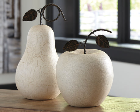 Furniture City Houma - Ashley Furniture - Bidelia Sculpture (Set of 2) - Sculpture Set (Set of 2) / Antique White - A2000381