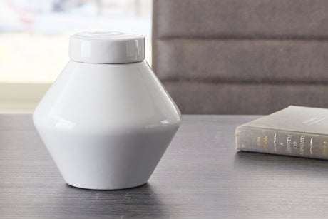 Furniture City Houma - Ashley Furniture - Domina Jar (Set of 2) - Jar (2/CS) / White - A2000484