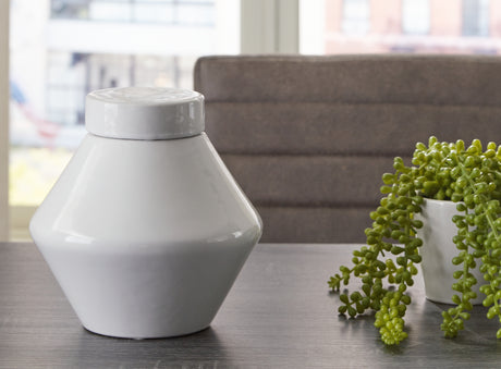 Furniture City Houma - Ashley Furniture - Domina Jar (Set of 2) - Jar (2/CS) / White - A2000485