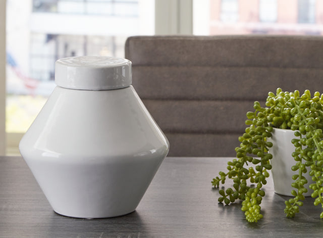 Furniture City Houma - Ashley Furniture - Domina Jar (Set of 2) - Jar (2/CS) / White - A2000485