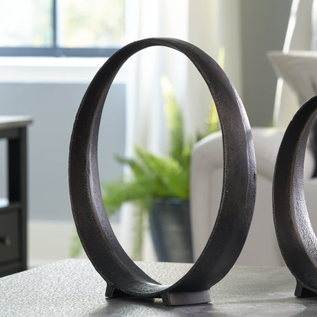 Furniture City Houma - Ashley Furniture - Ryandale Sculpture (Set of 2) - Sculpture (2/CS) / Antique Black - A2000498