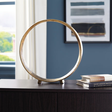 Furniture City Houma - Ashley Furniture - Ryandale Sculpture (Set of 2) - Sculpture (2/CS) / Antique Brass Finish - A2000500