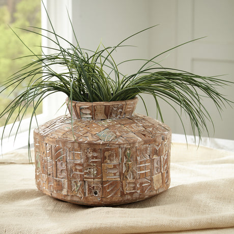 Furniture City Houma - Ashley Furniture - Meltland Vase - Vase / Natural/Black - A2000557