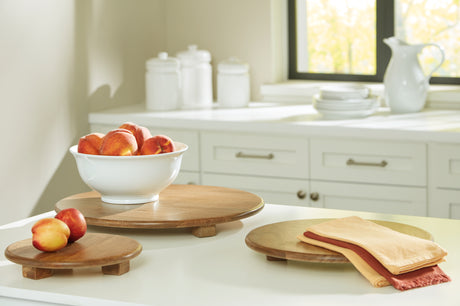 Furniture City Houma - Ashley Furniture - Kaidler Tray Set (Set of 3) - Tray Set (3/CN) / Brown - A2000614