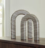 Furniture City Houma - Ashley Furniture - Keithton Sculpture Set (Set of 2) - Sculpture Set (Set of 2) / Taupe - A2000618