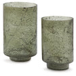Furniture City Houma - Ashley Furniture - Clarkton Candle Holder Set (Set of 2) - Candle Holder Set (Set of 2) / Green - A2000623