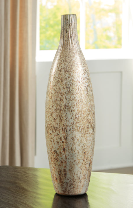 Furniture City Houma - Ashley Furniture - Plawite Vase - Vase / Antique Silver Finish - A2000639