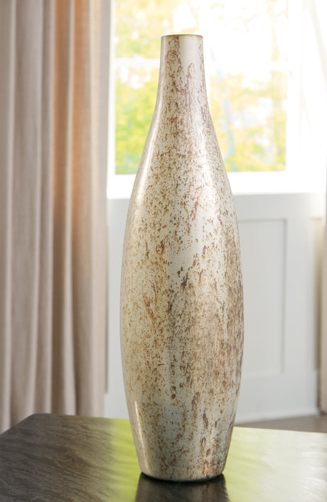 Furniture City Houma - Ashley Furniture - Plawite Vase - Vase / Antique Silver Finish - A2000640