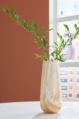 Furniture City Houma - Ashley Furniture - Cammen Vase - Vase / Tan/White - A2000647