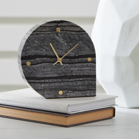 Furniture City Houma - Ashley Furniture - Janmour Table Clock (Set of 2) - Table Clock (2/CS) / Black - A2000661