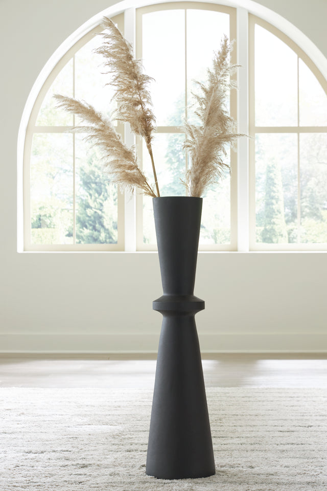Furniture City Houma - Ashley Furniture - Collisten Vase - Vase / Black - A2000664