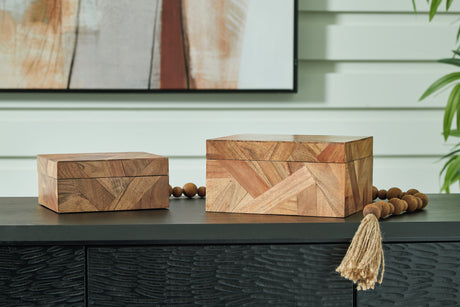 Furniture City Houma - Ashley Furniture - Antford Box (Set of 2) - Box Set (Set of 2) / Brown - A2000691