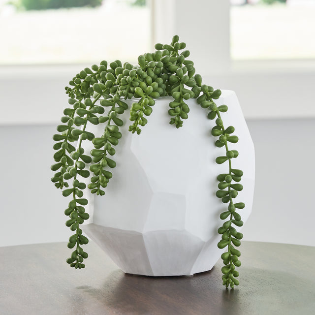 Furniture City Houma - Ashley Furniture - Karenton Vase - Vase / White - A2000720