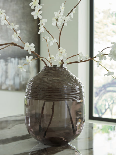 Furniture City Houma - Ashley Furniture - Harpwick Vase - Vase / Iridescent Gray - A2000727