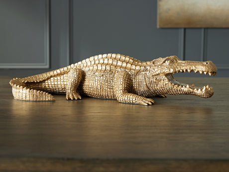 Furniture City Houma - Ashley Furniture - Lauretman Sculpture - Sculpture / Antique Gold Finish - A2000765
