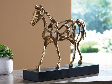 Furniture City Houma - Ashley Furniture - Grainville Sculpture - Sculpture / Antique Gold Finish - A2000774