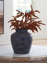 Furniture City Houma - Ashley Furniture - Meadie Vase - Vase / Distressed Black - A2000791