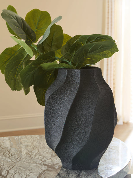 Furniture City Houma - Ashley Furniture - Judworth Vase - Vase / Black - A2000874