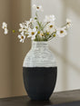 Furniture City Houma - Ashley Furniture - Girtha Vase - Vase / Antique White/Black - A2000876