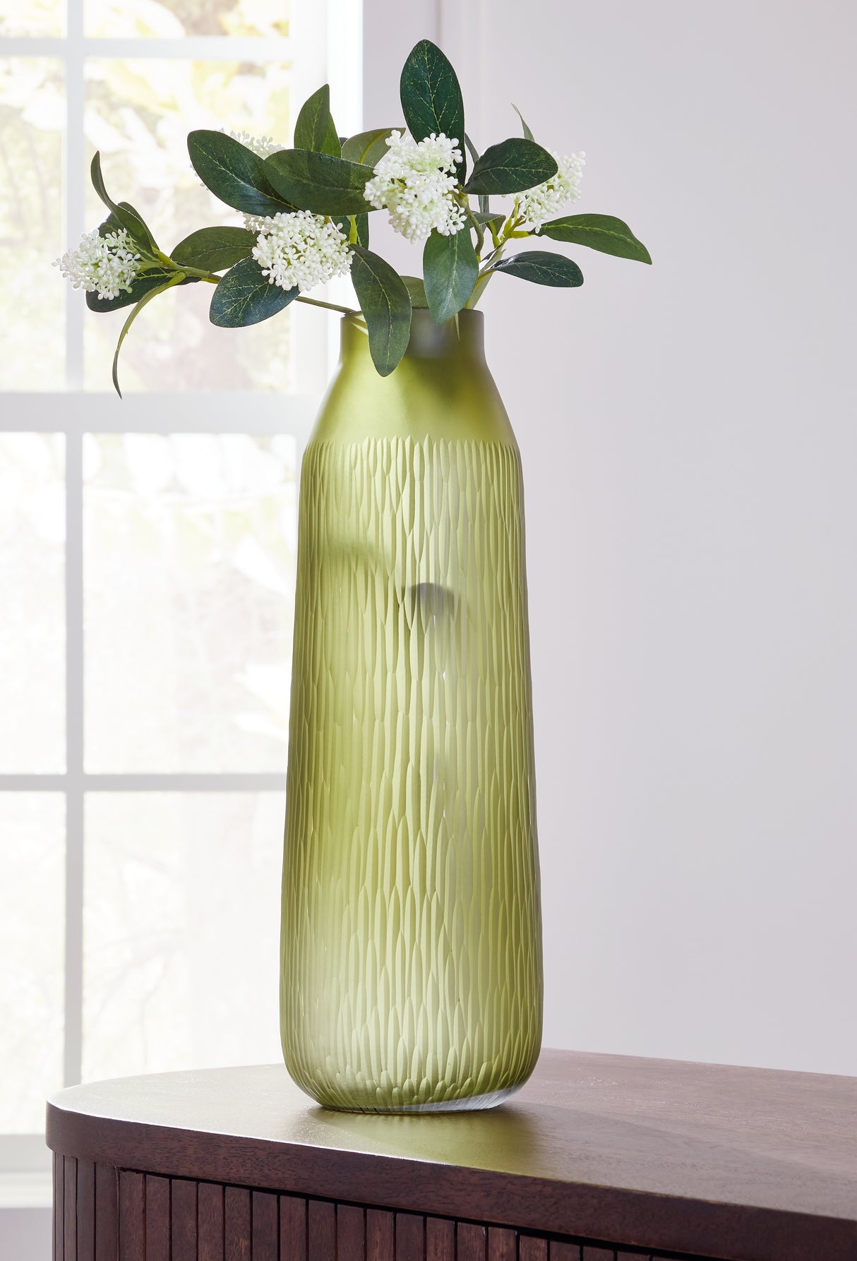 Furniture City Houma - Ashley Furniture - Scottyard Vase - Vase / Olive Green - A2900009
