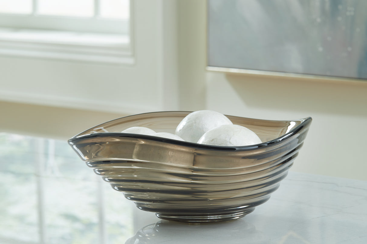 Furniture City Houma - Ashley Furniture - Solariston Bowl - Bowl / Gray/Brown - A2900016