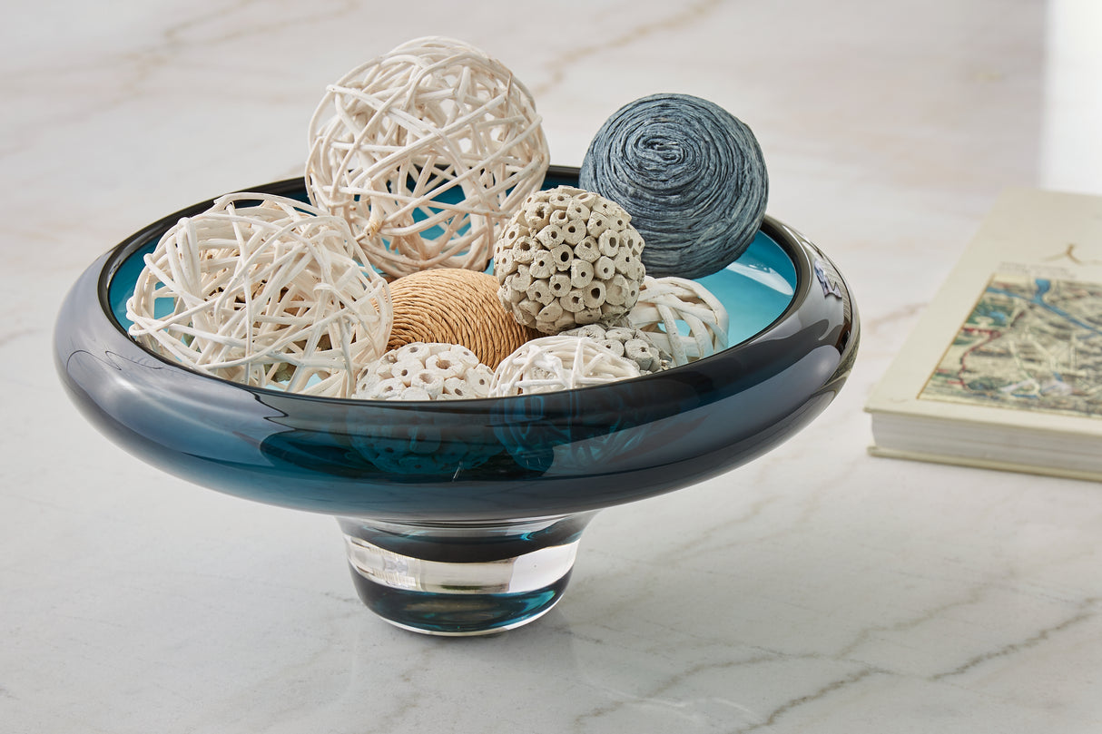 Furniture City Houma - Ashley Furniture - Vallborough Bowl - Bowl / Teal Blue - A2900017