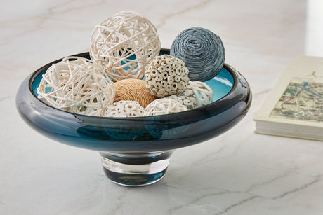 Furniture City Houma - Ashley Furniture - Vallborough Bowl - Bowl / Teal Blue - A2900017