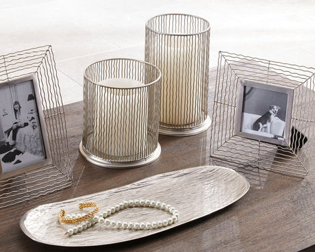 Furniture City Houma - Ashley Furniture - Dympna Accessory Set (Set of 5) - Accessory Set (5/CN) / Silver Finish - A2C00115