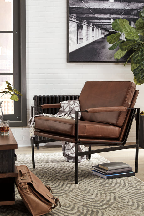 Furniture City Houma - Ashley Furniture - Puckman Accent Chair - Accent Chair / Black - A3000192