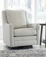 Furniture City Houma - Ashley Furniture - Kambria Swivel Glider Accent Chair - Swivel Glider Accent Chair / Frost - A3000206