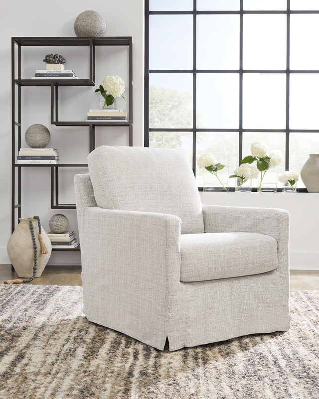 Furniture City Houma - Ashley Furniture - Nenana Next-Gen Nuvella Swivel Glider Accent Chair - Swivel Glider Accent Chair / Denim - A3000646