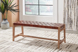 Furniture City Houma - Ashley Furniture - Lemmund Accent Bench - Accent Bench / Natural/Brown / 48"W x 16"D x 18"H - A3000682