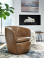 Furniture City Houma - Ashley Furniture - Kierreys Swivel Accent Chair - Swivel Accent Chair / Bone - A3000703