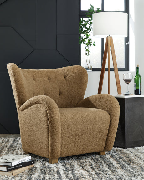 Furniture City Houma - Ashley Furniture - Larbell Accent Chair - Accent Chair / Ecru - A3000709