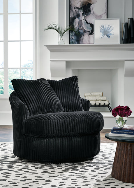 Furniture City Houma - Ashley Furniture - Gramwell Swivel Accent Chair - Swivel Accent Chair / Alloy - A3000724