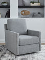 Furniture City Houma - Ashley Furniture - Freybourne Next-Gen Nuvella Swivel Accent Chair - Swivel Accent Chair / Pewter - A3000737